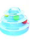 3/4 Levels Cat Toy Tower Tracks Cat Toys Interactive Cat Intelligence