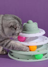 3/4 Levels Cat Toy Tower Tracks Cat Toys Interactive Cat Intelligence