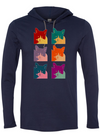 Cat's Today Long Sleeve Hooded T-Shirt