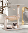 PawHut Cat Tree Hammock with Natural Sisal Scratching Post