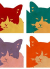 Cats Today 4-Panel Modern Pop Art Print