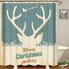 Reindeer Christmas Vintage Tin Plate Shower Curtain