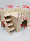 Hamster Swing SeesawSmall Nest Solid Wood Small House Hamster Sleeping