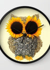 Hoot! Day Owl! Wall clock